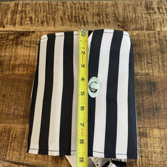 NWT Lillybit by Demdaco Diaper Clutch Bag Tote Purse Changing Pad Blue Striped - Picture 8 of 8